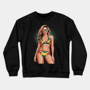 Guyanese Flag Bikini Women Souvenirs Guyana Crewneck Sweatshirt
